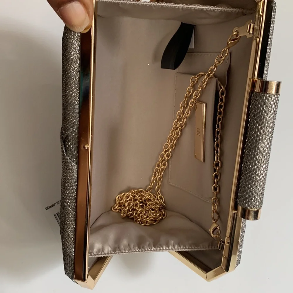 INC International Concepts Lindsay XX Lurex Clutch.